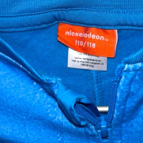 Paw Patrol Blue Fleece Zip-Up Onesie for Kids Featuring Chase, Rubble & Marshall - Picture 4 of 4